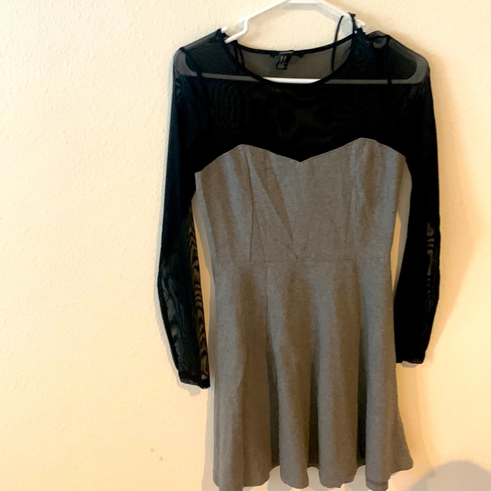 Grey black dress
